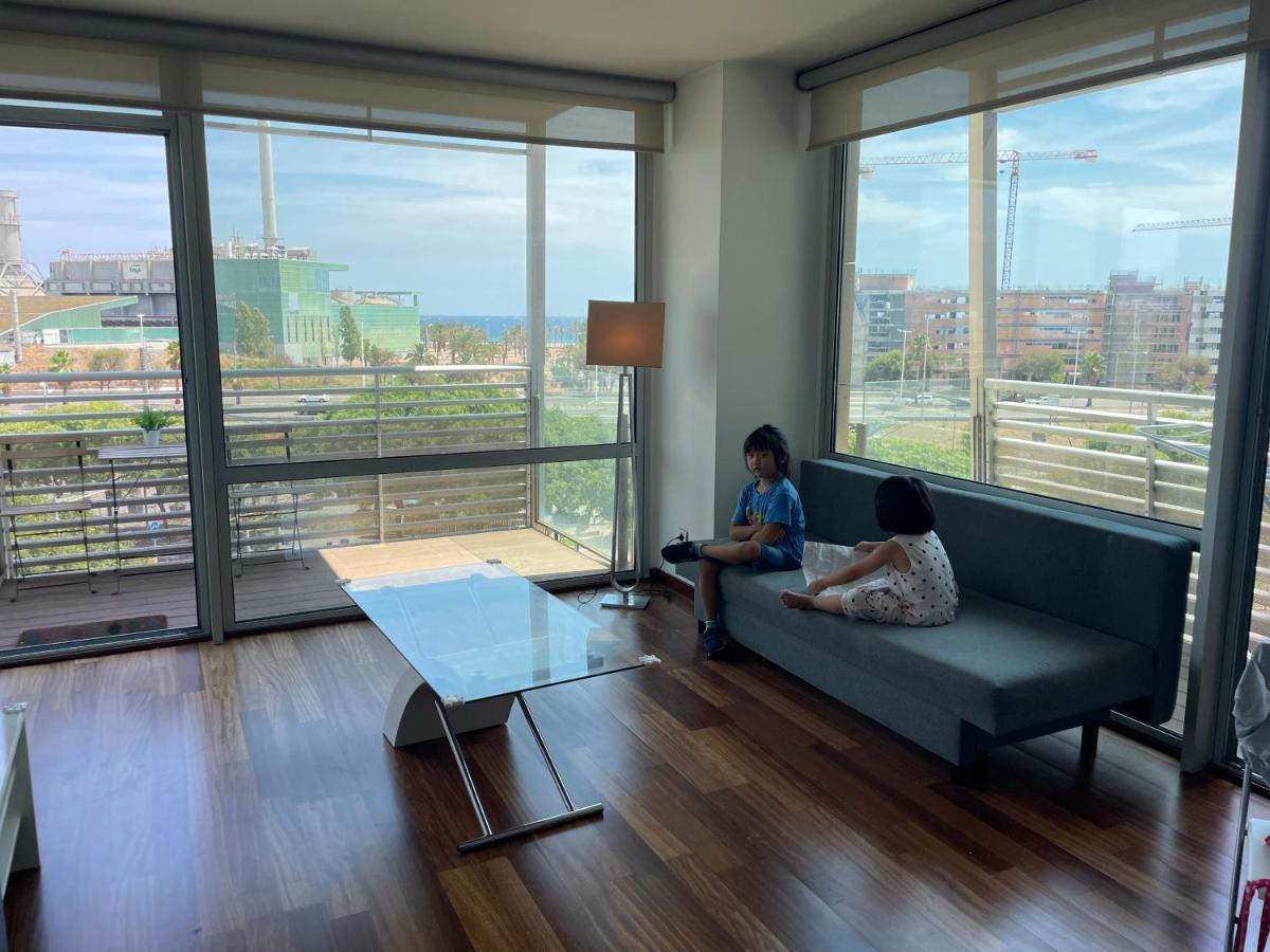 Forum De Barcelona Sea View Apartment With Garage Parking سان أدريان دي بيزوس المظهر الخارجي الصورة